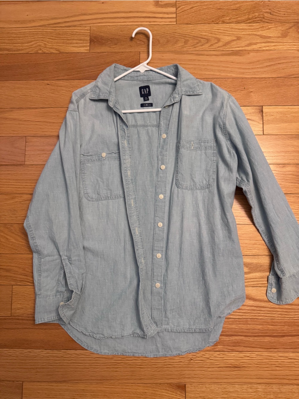 GAP Light Blue Denim Button-Up Shirt